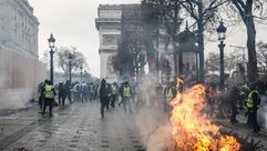 احتجاجات السترات الصفراء في فرنسا- جيتي