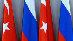 علم تركيا علم روسيا العلم التركي العلم الروسي تركيا روسيا - الأناضول
