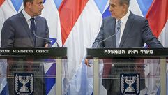 رئيس وزراء الاحتلال مع رئيس وزراء لوكسمبورغ- تايمز أوف إسرائيل