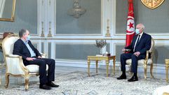 تونس قيس سعيد يلتقي الأمين العام للاتحاد العام التونسي للشغل نورالدين الطبوبي- الرئاسة التونسيية