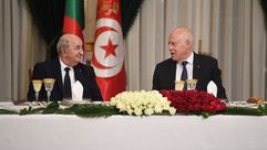 سعيد وتبون يبتسمان  (الرئاسة التونسية)