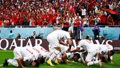 المغرب سجود كأس العالم مونديال قطر- - جيتي