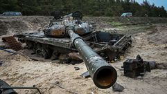 دبابة روسية مدمرة- جيتي