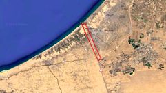 محور فيلادلفيا في غزة على حدود سيناء المصرية