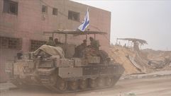 دبابة اسرائيل غزة - الاناضول
