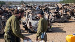 جنود الاحتلال في موقع الحفل القريب من قاعدة عسكرية بمحيط غزة- جيتي