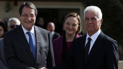 قادة قبرص التركية واليونانية - الفرنسية