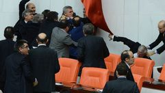 عراك في البرلمان التركي - ا ف ب
