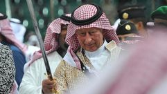 الامير تشارلز بالزي السعودي التقليدي في مهرجان الجنادرية