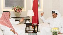 محمد بن نايف والامير تميم - قطر السعودية