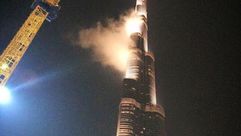 حريق برج خليفة - تويتر