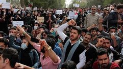 مظاهرات حاشدة في الأحواز ضد النظام الإيراني ـ تويتر