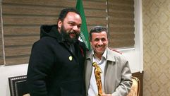 أحمدي نجاد والممثل الفرنسي ديوديني