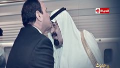 السيسي مع الملك السعودي عبداله في برومو لقناة الحياة