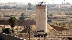 برج مراقبة مصري على حدود غزة - صفا