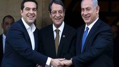 إسرائيل واليونان وقبرص- غوغل