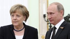 ميركل  بوتين ألمانيا روسيا- أ ف ب