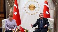 أردوغان ميركل- ألمانيا تركيا- أ ف ب