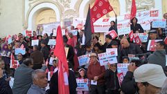 احتجاج ضد عودة إرهابيين تونسيين- فيسبوك