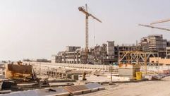 موقع بناء في جزيرة السعديات في أبوظبي