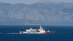 سفينة حربية تركية في بحري ايجة- جيتي