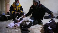 قتلى في قصف الغوطة الشرقية جيتي