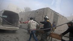 قصف الغوطة - جيتي