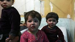 أطفال في الغوطة المحاصرة - أ ف ب