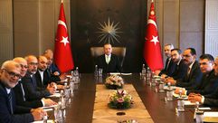 أردوغان مع النواب العرب بالكنيست- الأناضول