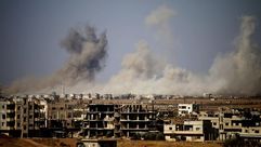 قصف النظام في سوريا- جيتي