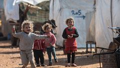 سوريا ادلب إدلب اطفال طفولة نزوح نازحين جيتي