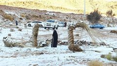 ثلوج الثلوج في السعودية تبوك - واس