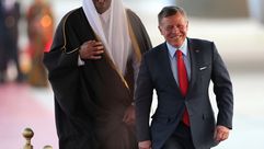 أمير قطر ملك الأردن- جيتي