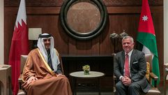 أمير قطر ملك الأردن- الديوان الملكي الأردني