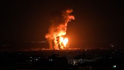 غزة قصف اسرائيلي الاناضول