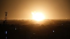 قصف في غزة- شهاب
