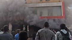 حريق  الخرطوم  السوق العربي  القصر الرئاسي  السودان- سونا