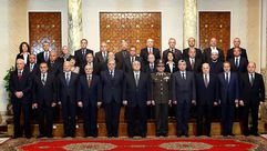 الحكومة المصرية الجديدة برئاسة محلب - (الأناضول)