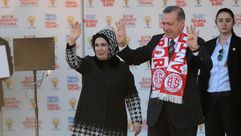 رئيس الوزراء التركي رجب طيب أردوغان خلال احتفال - الأناضول