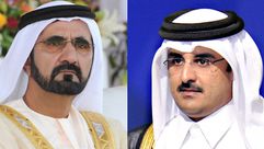 امير قطر وحاكم دبي - ارشيفية