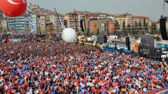 أردوغان حشد جماهيري خطاب حزب العدالة والتنمية - الأناضول