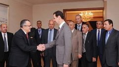 من زيارة "مثقفين" أردنيين للرئيس السوري بشار الأسد (أرشيفية)