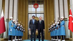 تميم اردوغان تركي قطر قمة 12/3/2015 الاناضول
