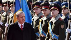 أردوغان في عاصمة أوكرانيا كييف 20/3/2015 - أ ف ب