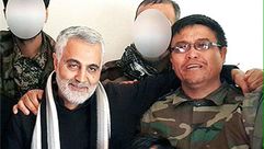 الجنرال الأفغاني رضا توسلي مع قاسم سليماني