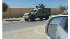 القوة الأمنية المرافقة لخليفة حفتر خلال طريقة إلى برلمان طبرق لتأدية القسم كقائد للجيش - ليبيا 9-3-2