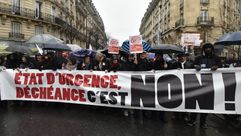 فرنس باريس مظاهرات ضد حالة الطوارئ غوغل