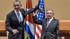 كوبا أمريكا- أوباما- راوول كاسترو- أ ف ب