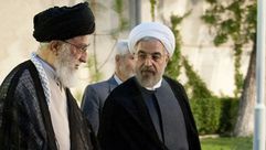 الرئيس الإيراني حسن روحاني وخامنئي مرشد الجمهورية ـ أرشيفية