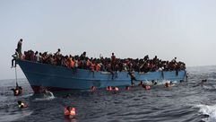 مهاجرون بسواحل ليبيا- جيتي